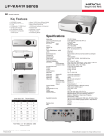 Hitachi CP-WX410 User's Manual