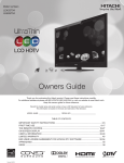 Hitachi LE42S704 User's Manual