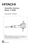 Hitachi H90SB User's Manual