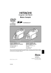 Hitachi FRANAIS DZ-MV380A User's Manual