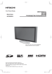 Hitachi 42PD8900TA User's Manual