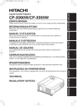 Hitachi CP-X990W User's Manual