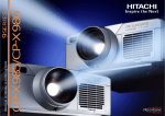 Hitachi CP-X980 User's Manual