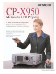 Hitachi CP-X950 User's Manual