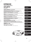 Hitachi CP-X870 User's Manual