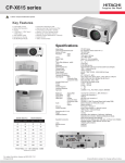 Hitachi CP-X807 User's Manual