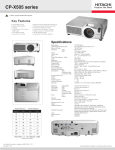 Hitachi CP-X505 User's Manual