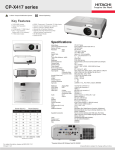 Hitachi CP-X417 User's Manual