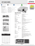 Hitachi CP-X4014WN User's Manual