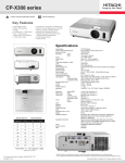 Hitachi CP-X308 User's Manual