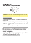 Hitachi CP-X268AWF User's Manual