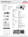 Hitachi CP-X2010N User's Manual
