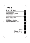 Hitachi CP-S317 User's Manual