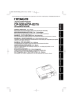Hitachi CP-S225 User's Manual