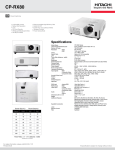 Hitachi CP-RX80 User's Manual