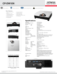 Hitachi CP-DW10N User's Manual