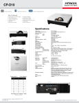 Hitachi CP-D10 User's Manual