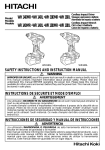 Hitachi WH14DL User's Manual