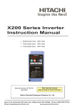 Hitachi CONVENTION 14 User's Manual