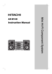 Hitachi AX-M140 User's Manual