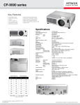 Hitachi 3LCD CP-X605 User's Manual