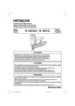 Hitachi Koki USA 5021A User's Manual