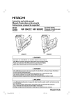 Hitachi Koki USA 90GC2 User's Manual