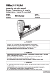 Hitachi Koki USA 90AC3 User's Manual