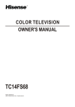 Hisense Group TC14FS68 User's Manual