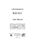 High End Systems High End LCD Controller for Studio Color User's Manual