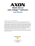 High End Systems AXON User's Manual