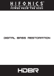 Hifionics Digital Bass Restoration User's Manual