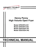 Henny Penny OEA/OGA-341 User's Manual