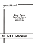 Henny Penny OE-30X User's Manual