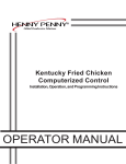 Henny Penny FM07-020-F User's Manual