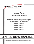 Henny Penny EEG-142 User's Manual