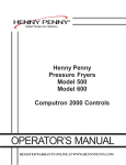 Henny Penny 500 User's Manual