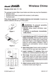 Heath Zenith Wireless Chime 6153/62/71/72 User's Manual