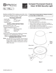Heath Zenith Utilitech UT-5681-BZ User's Manual