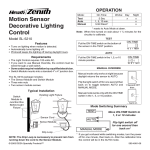Heath Zenith SL-5210 User's Manual