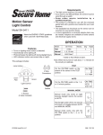 Heath Zenith SH-5411 User's Manual