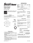 Heath Zenith SH-5408 User's Manual