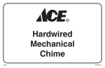 Heath Zenith Hardwired Mechanical Chime 598-1223-01 User's Manual
