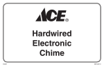 Heath Zenith Hardwired Electronic Chime 598-1224-01 User's Manual