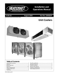 Heatcraft Refrigeration Products Unit Coolers H-IM-UC User's Manual
