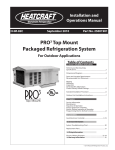 Heatcraft Refrigeration Products H-IM-82C User's Manual