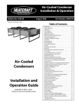 Heatcraft Refrigeration Products Air-Cooled Condensers none User's Manual