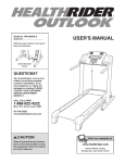 HealthRider HRTL89406.2 User's Manual