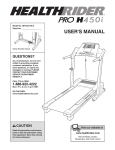 HealthRider HRTL61706.0 User's Manual