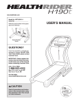 HealthRider HRTL20510.1 User's Manual